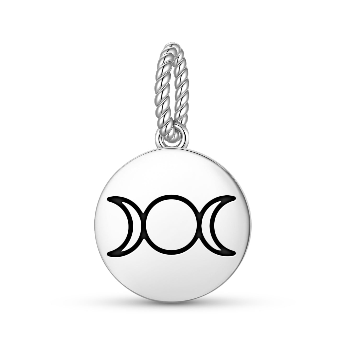 Triple Goddess Wicca Symbols Pendant Dangle Charm