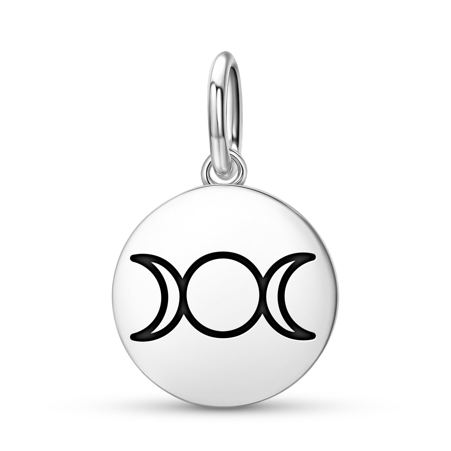 Triple Goddess Wicca Symbols Pendant Dangle Charm