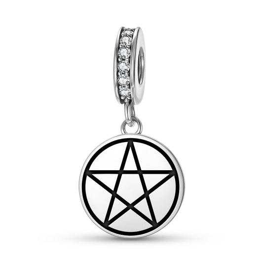 Pentacle Wicca Symbols Pendant Dangle Charm