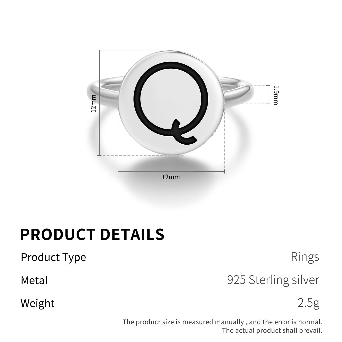 Quintiles Astrology Symbols Adjustable Open Ring