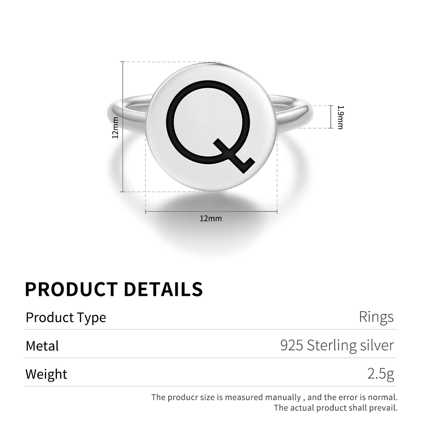 Quindeciles Astrology Symbols Adjustable Open Ring