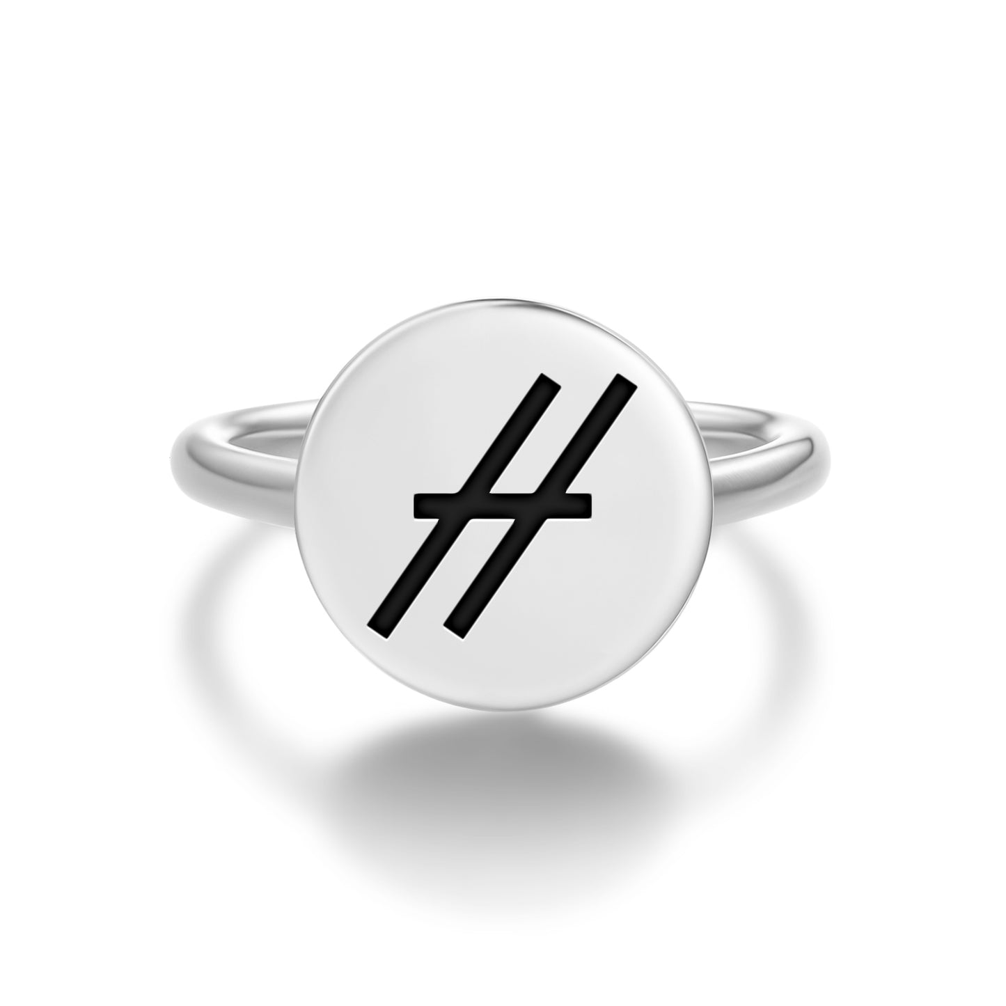Contra-Parallels Astrology Symbols Adjustable Open Ring