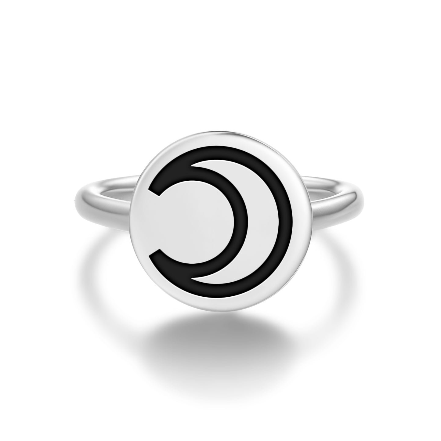 Moon Astrology Symbols Adjustable Open Ring