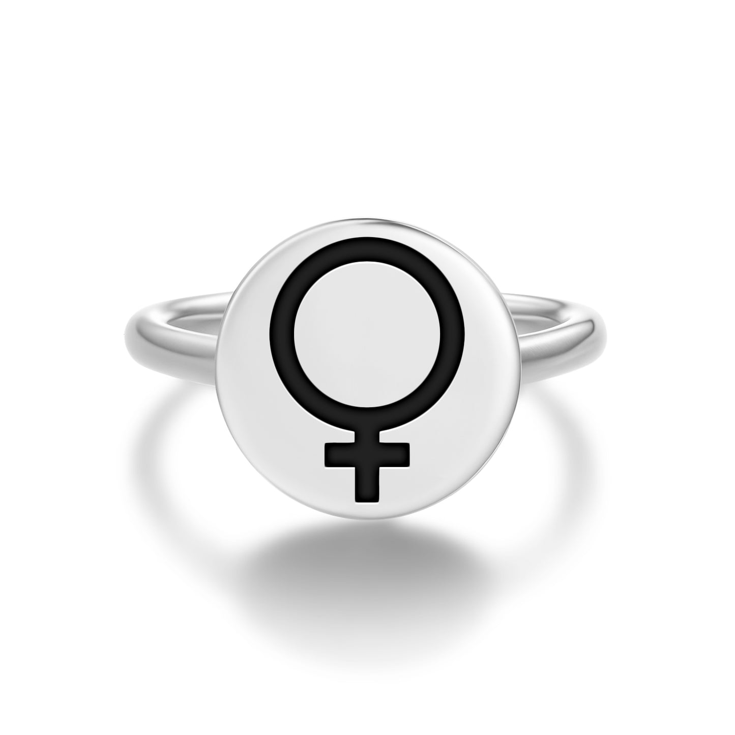 Venus Astrology Symbols Adjustable Open Ring