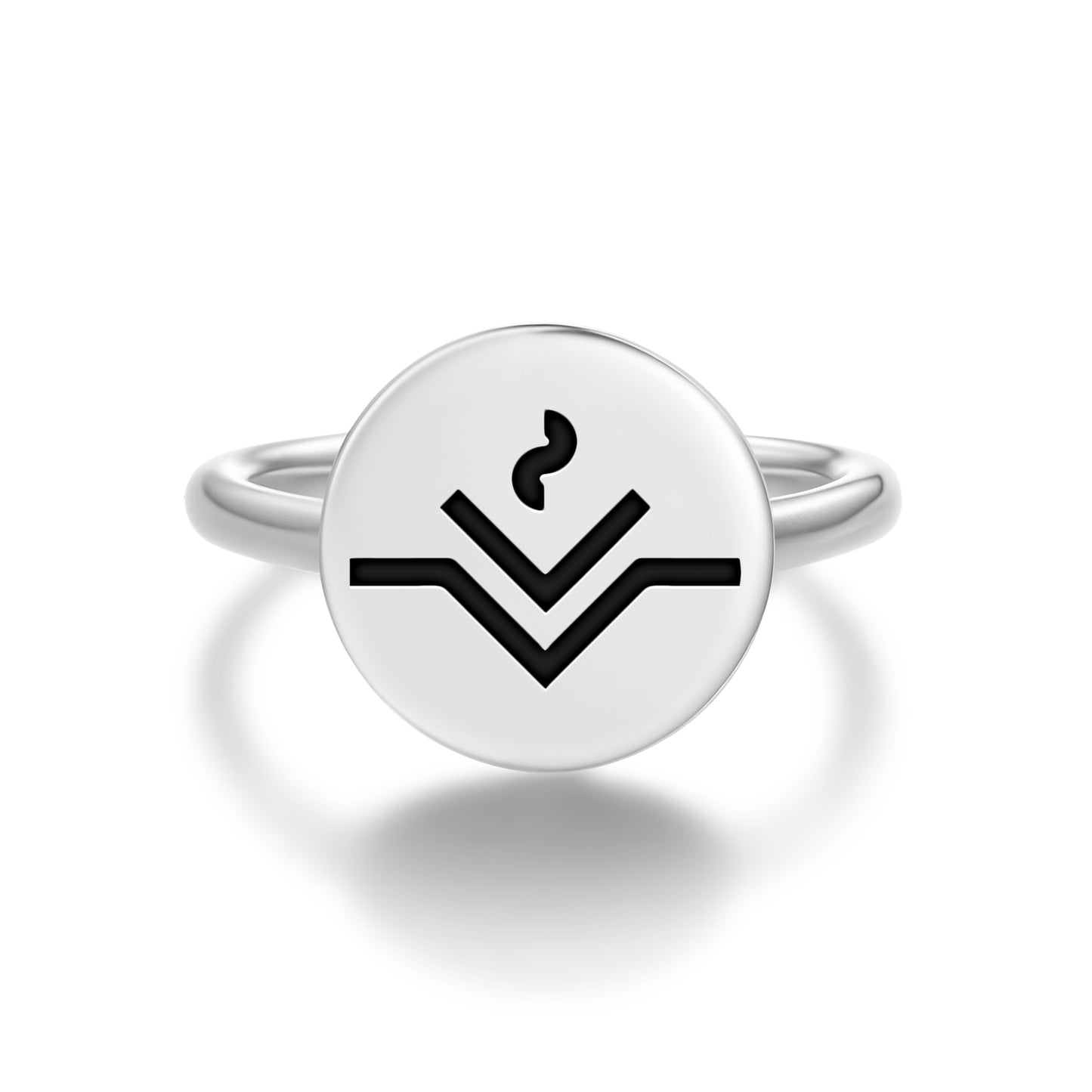 Vesta Astrology Symbols Adjustable Open Ring