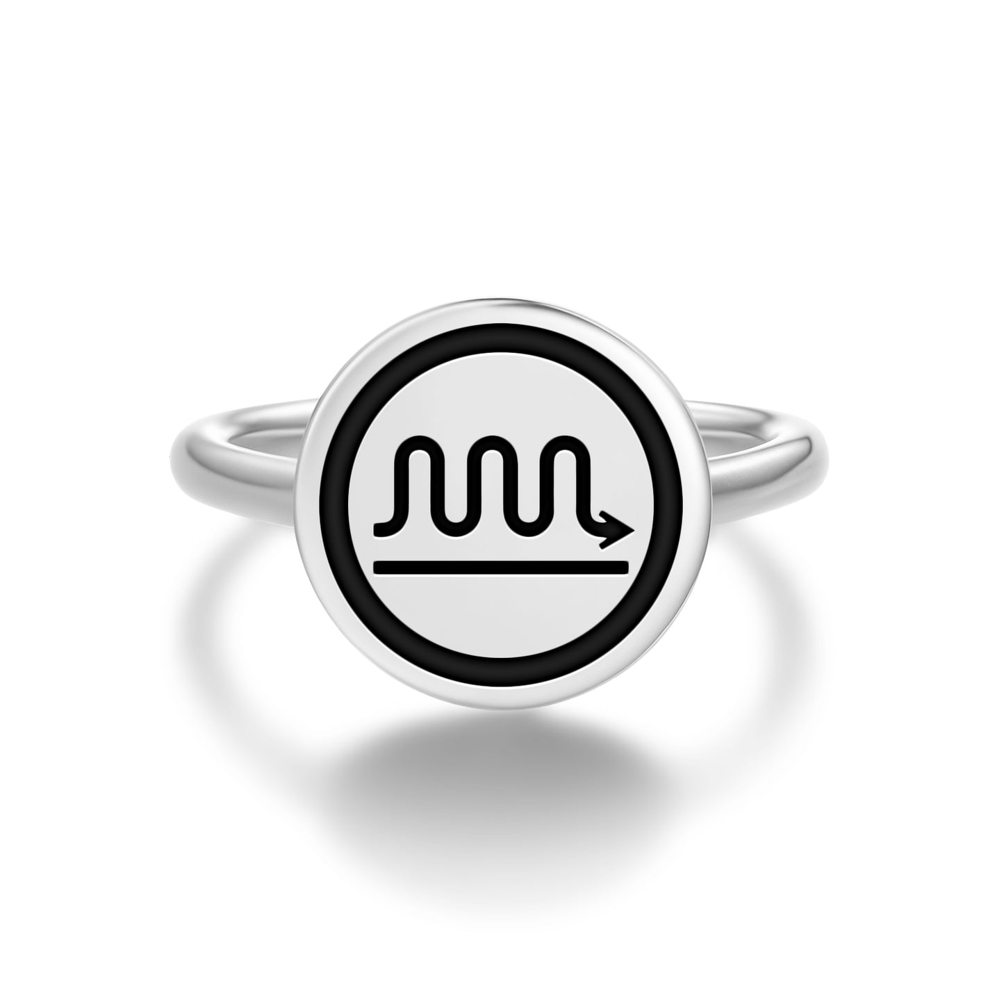 The Chariot Tarot Symbols Adjustable Open Ring