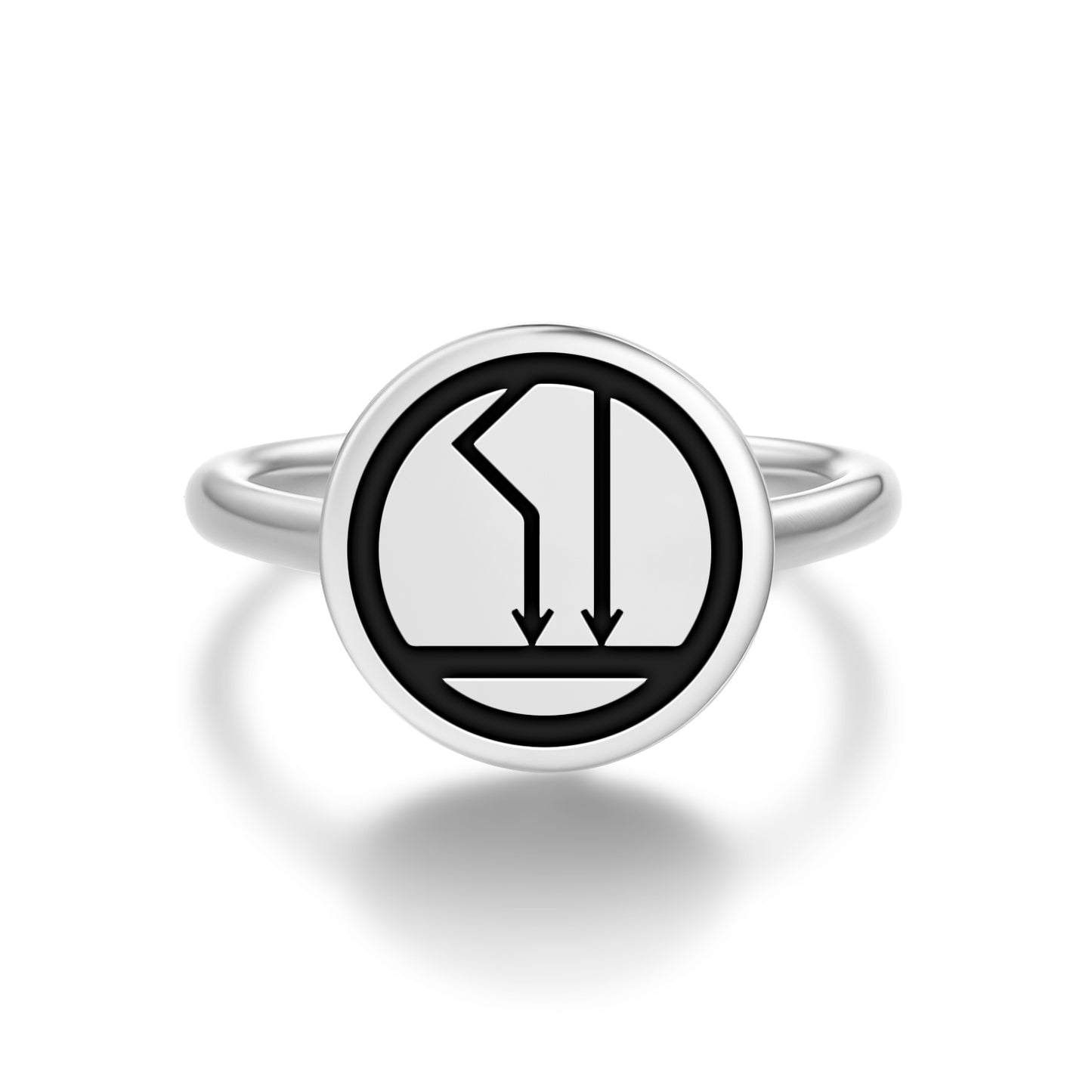 The Tower Tarot Symbols Adjustable Open Ring