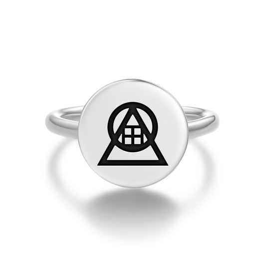 Judgement Tarot Symbols Adjustable Open Ring