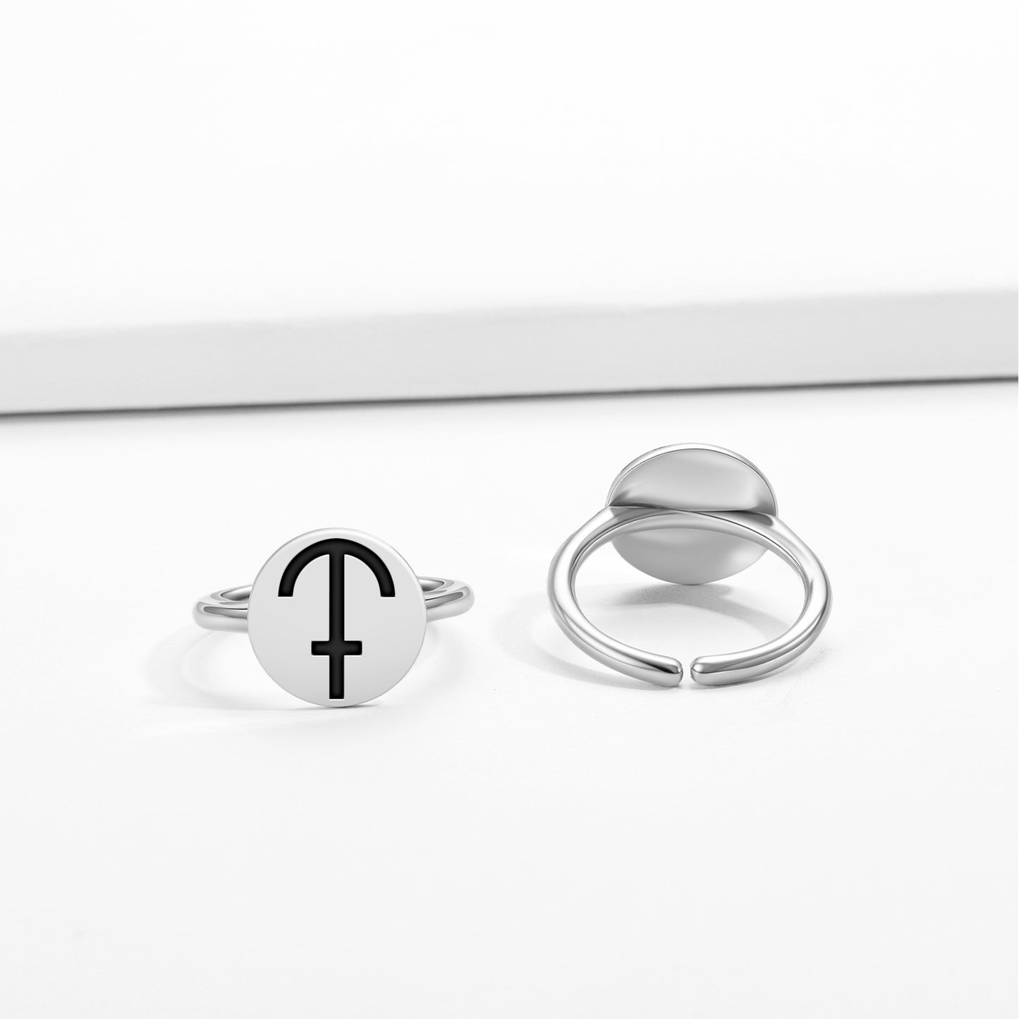 Chronos Greek Mythology Symbols Adjustable Open Ring