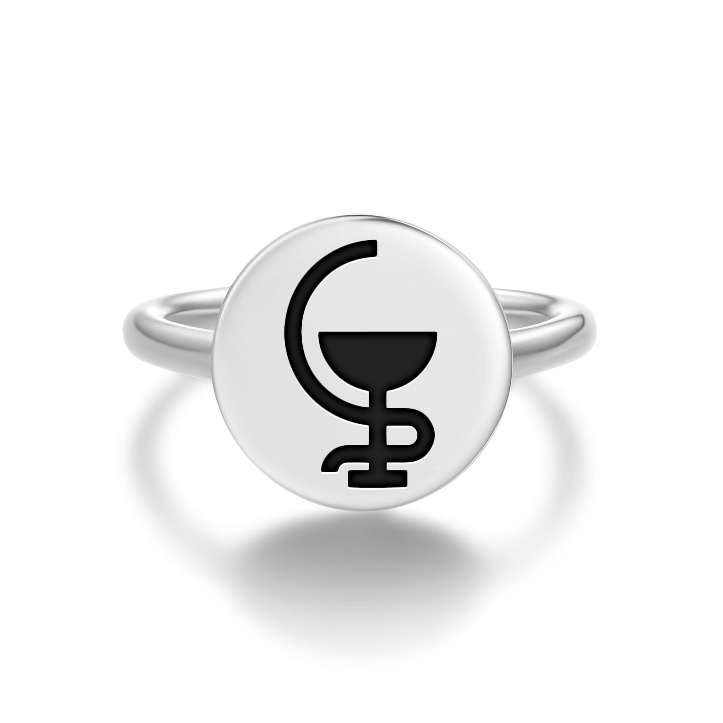 Hygeia Greek Mythology Symbols Adjustable Open Ring