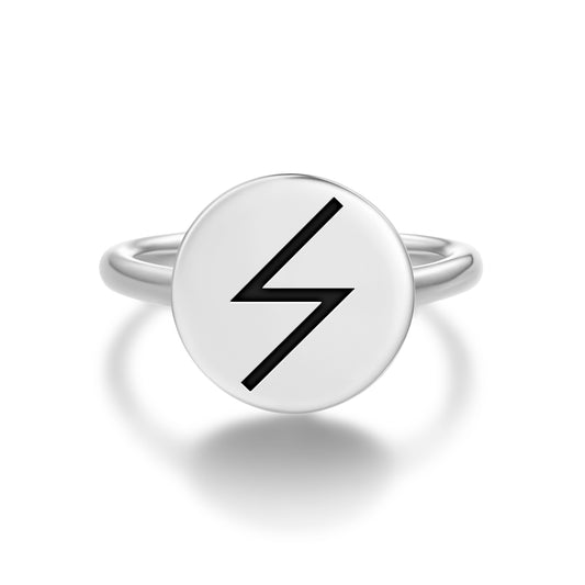 Zeus – Jupiter Greek Mythology Symbols Adjustable Open Ring