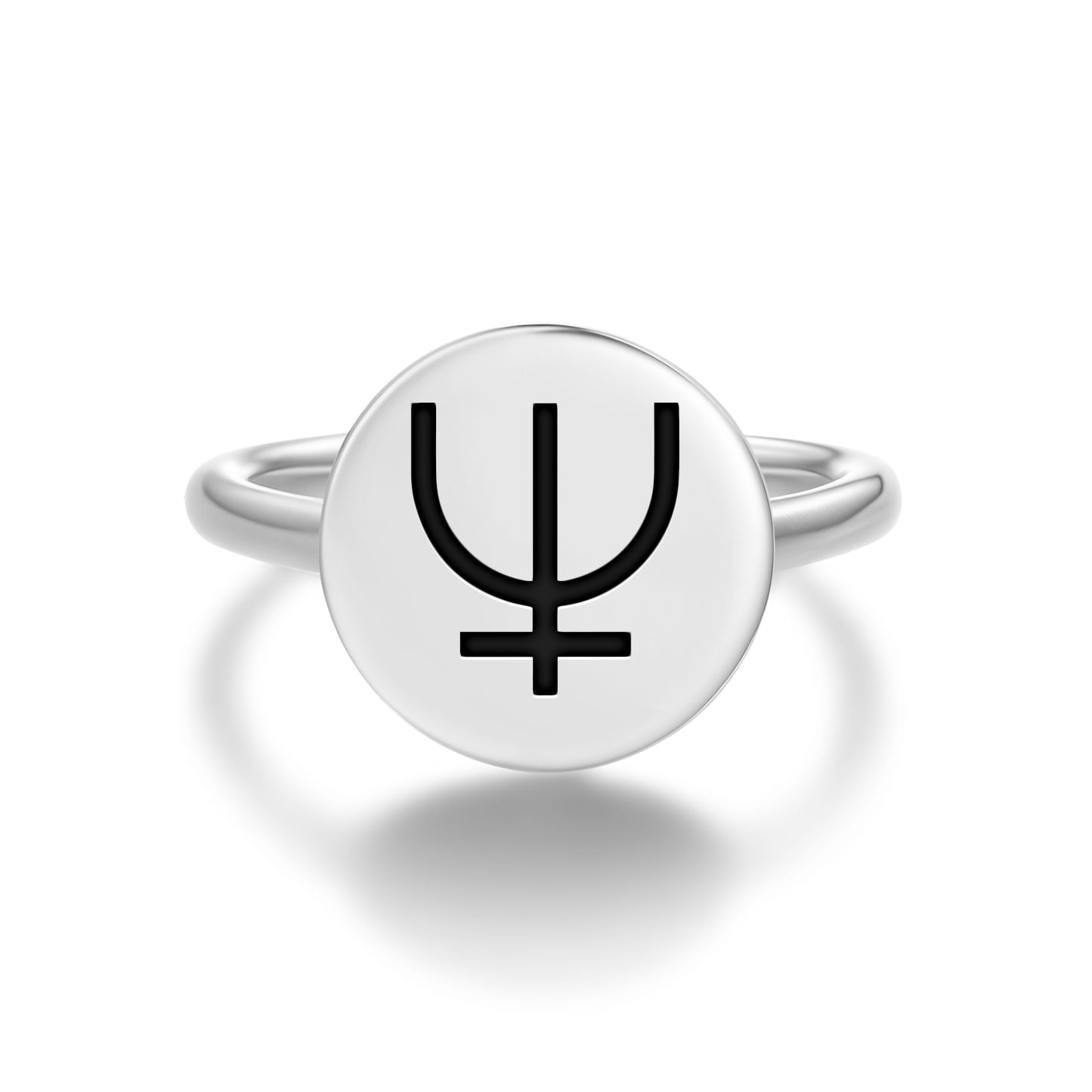 Poseidon – Neptune Greek Mythology Symbols Adjustable Open Ring