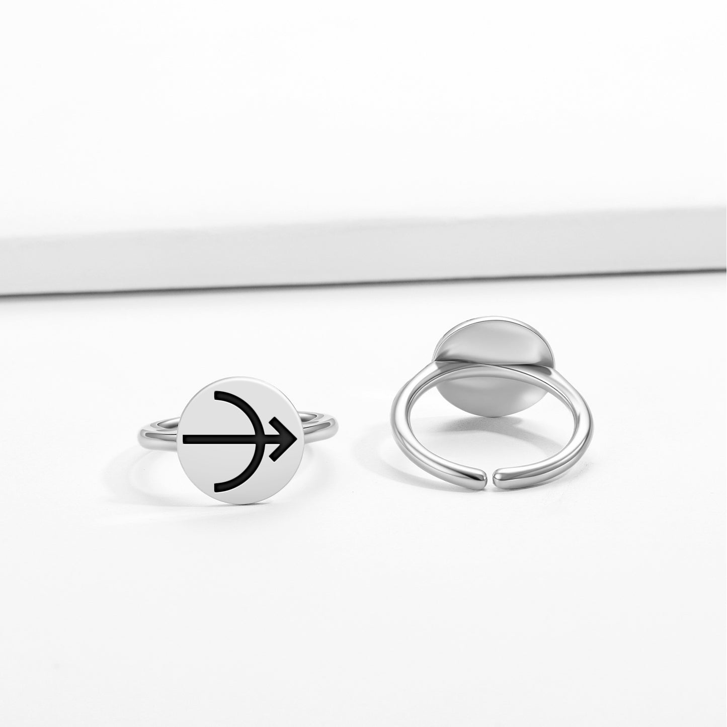 Artemis – Diana Greek Mythology Symbols Adjustable Open Ring
