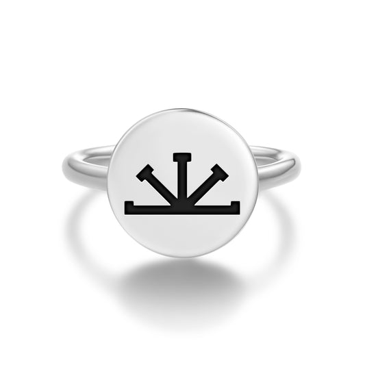 Imbolc Celtic Symbols Adjustable Open Ring