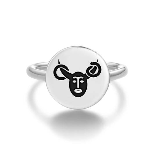 Cernunnos Celtic Symbols Adjustable Open Ring