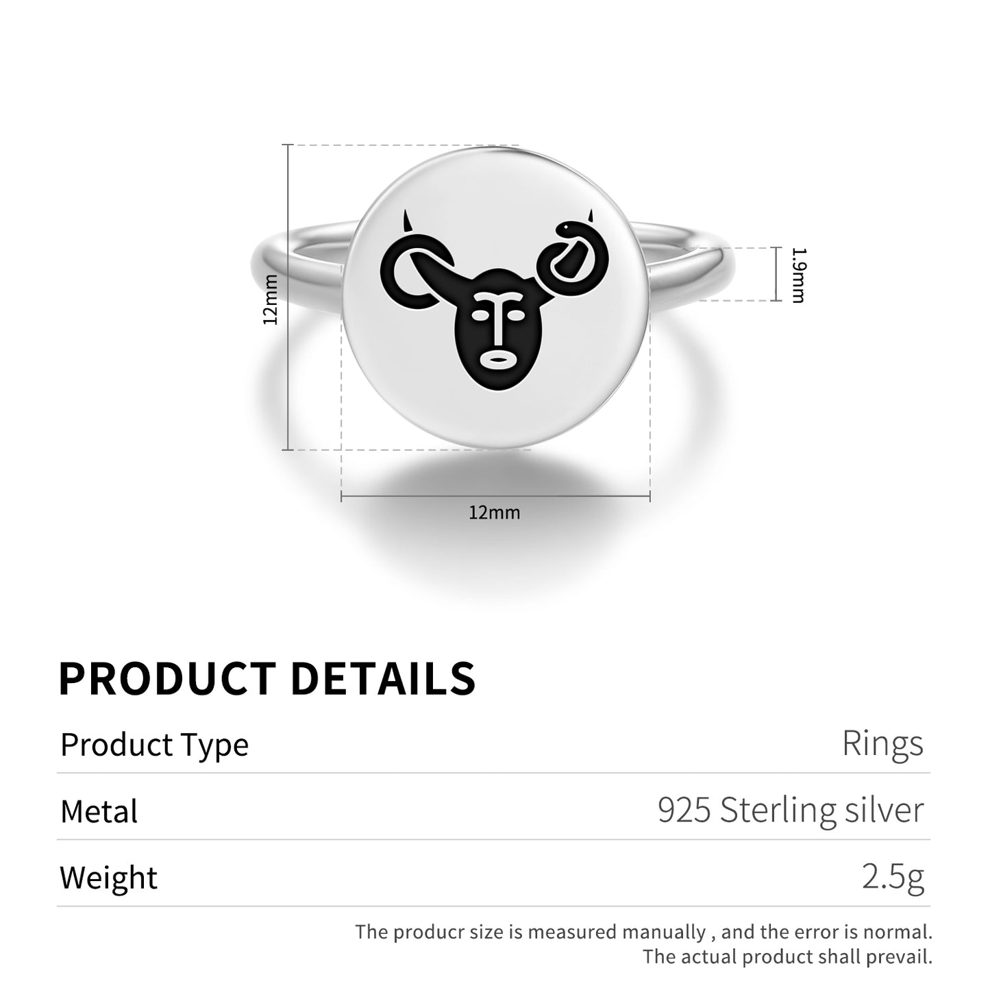 Cernunnos Celtic Symbols Adjustable Open Ring