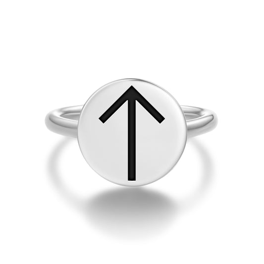 Tiwaz Norse Runes Symbols Adjustable Open Ring