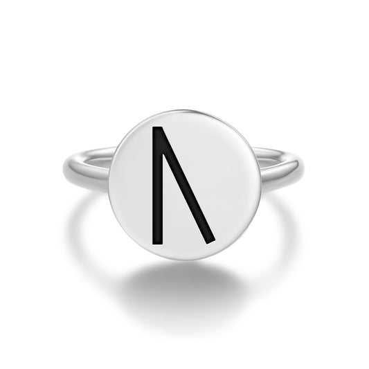 Uruz Norse Runes Symbols Adjustable Open Ring
