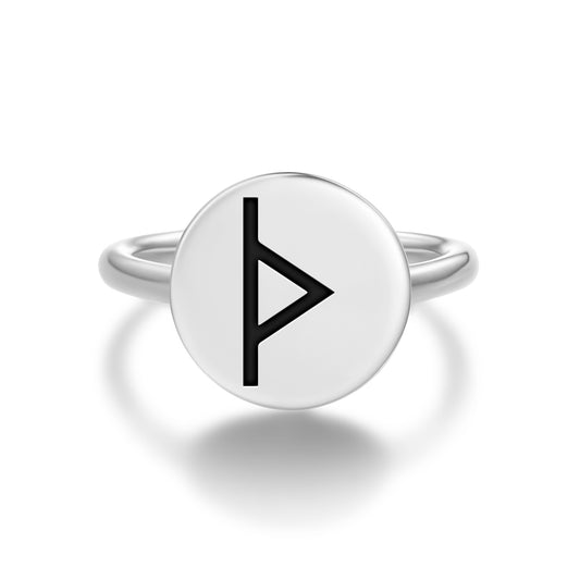 Thurisaz Norse Runes Symbols Adjustable Open Ring