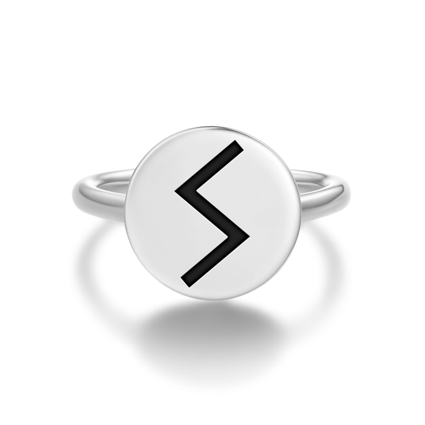 Sowilo Norse Runes Symbols Adjustable Open Ring