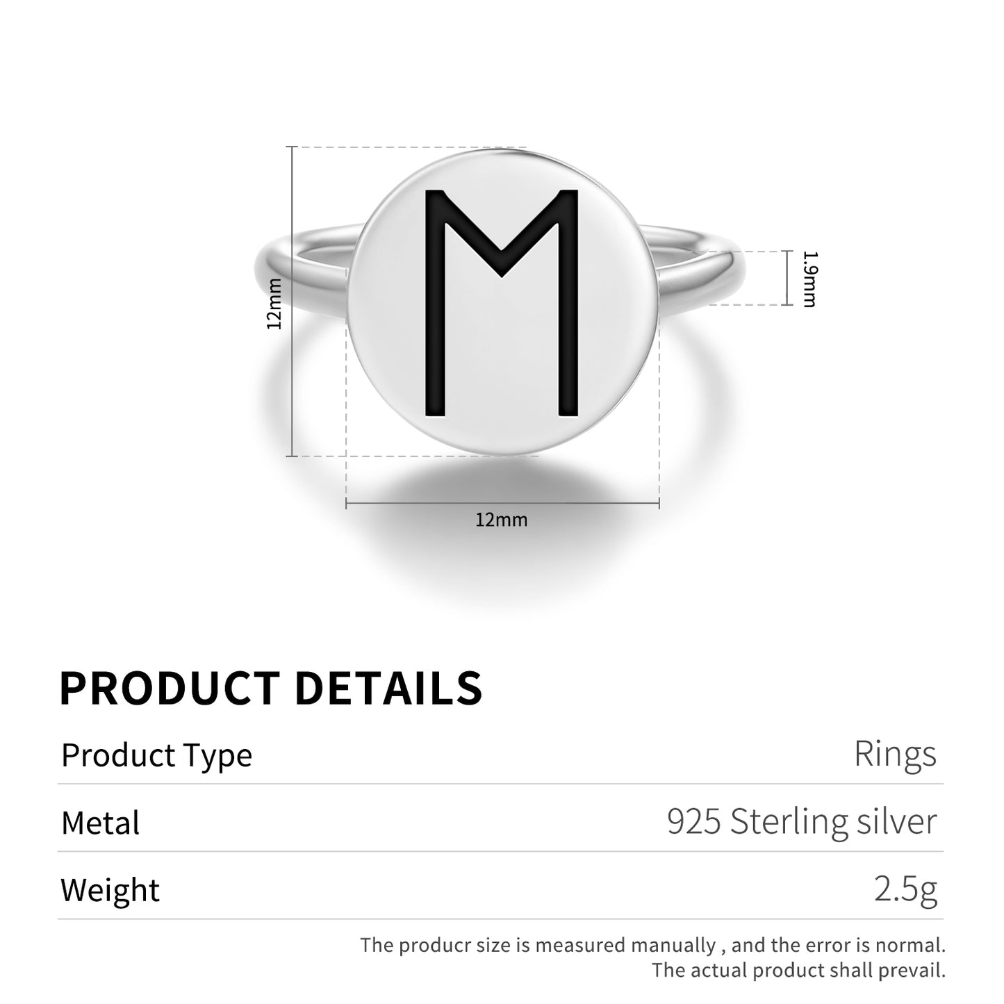 Ehwaz Norse Runes Symbols Adjustable Open Ring