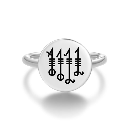 Svefnthorn Norse Symbols Adjustable Open Ring