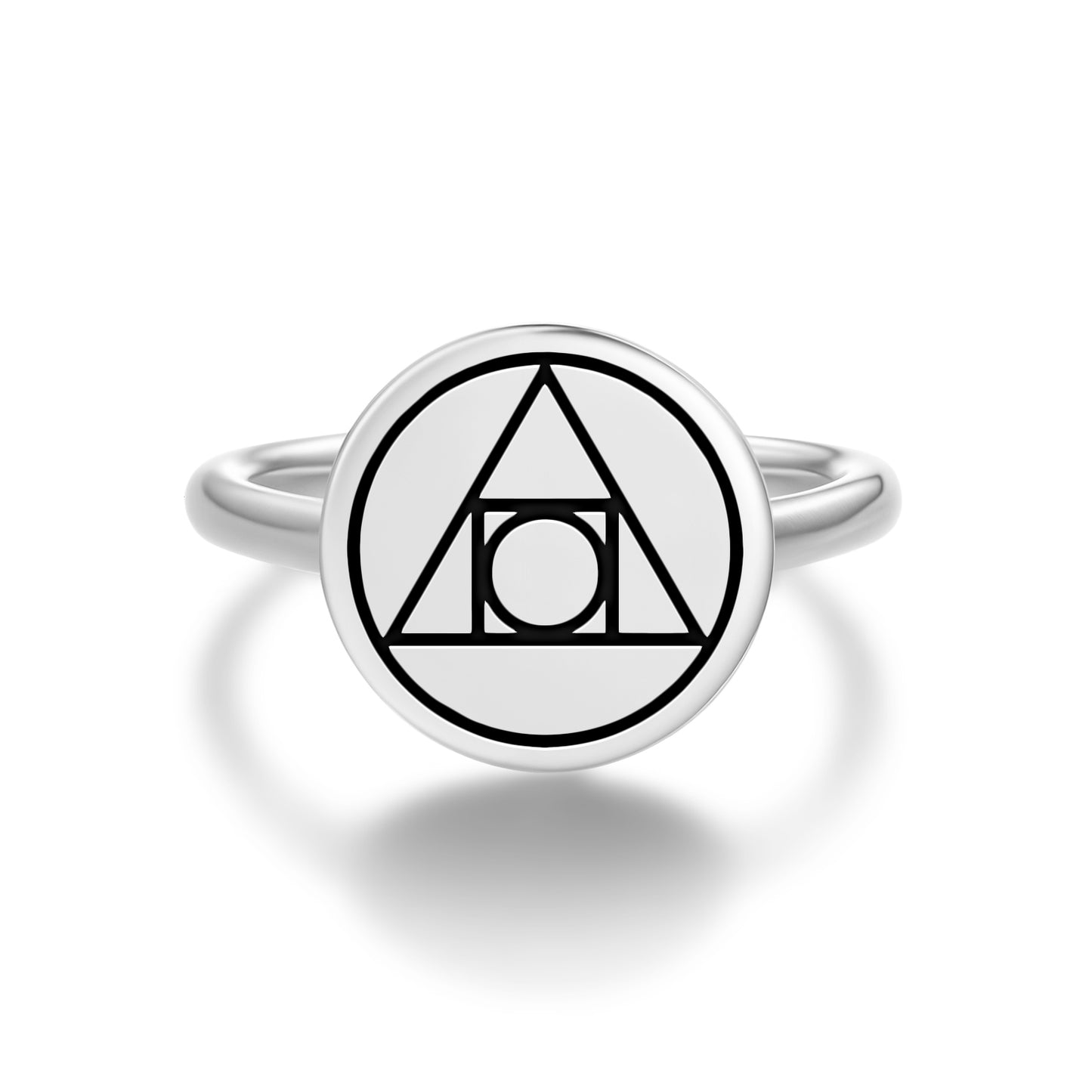 Philosopher's Stone Symbol  Adjustable Open Ring
