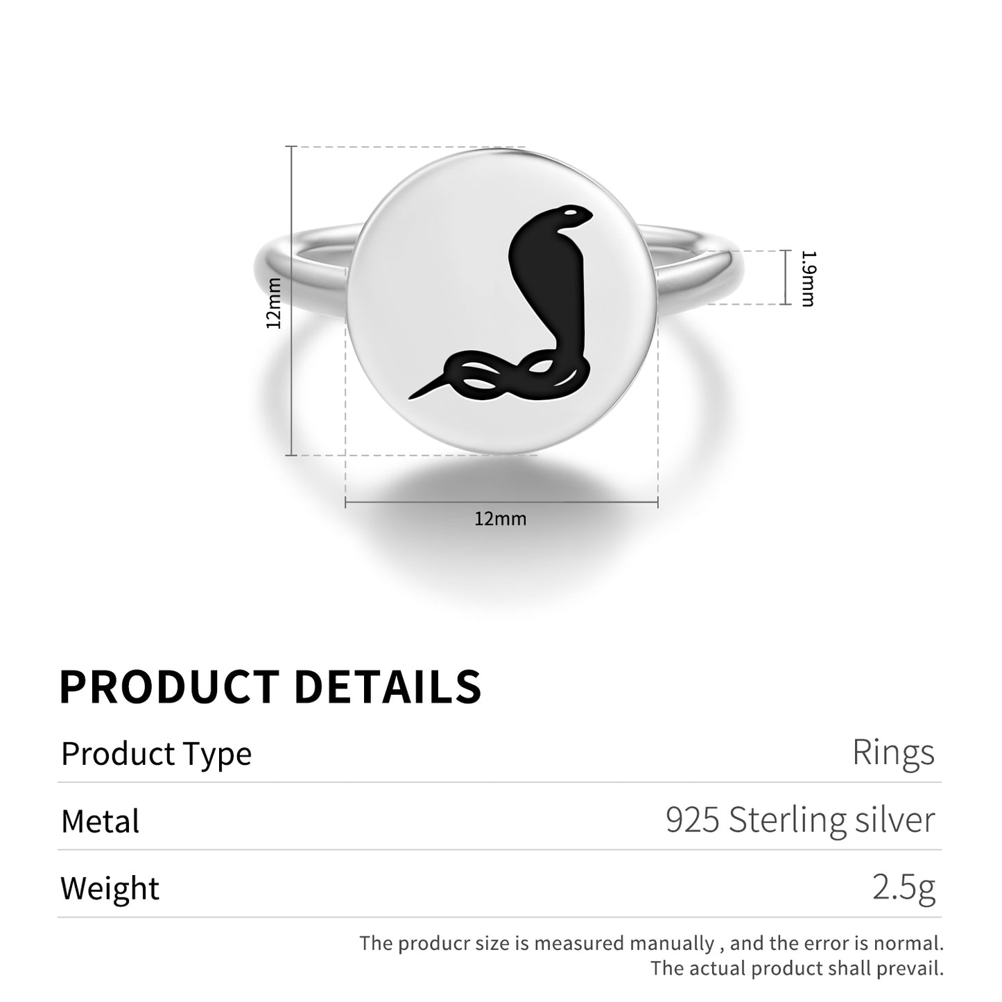 uraeus  Adjustable Open Ring