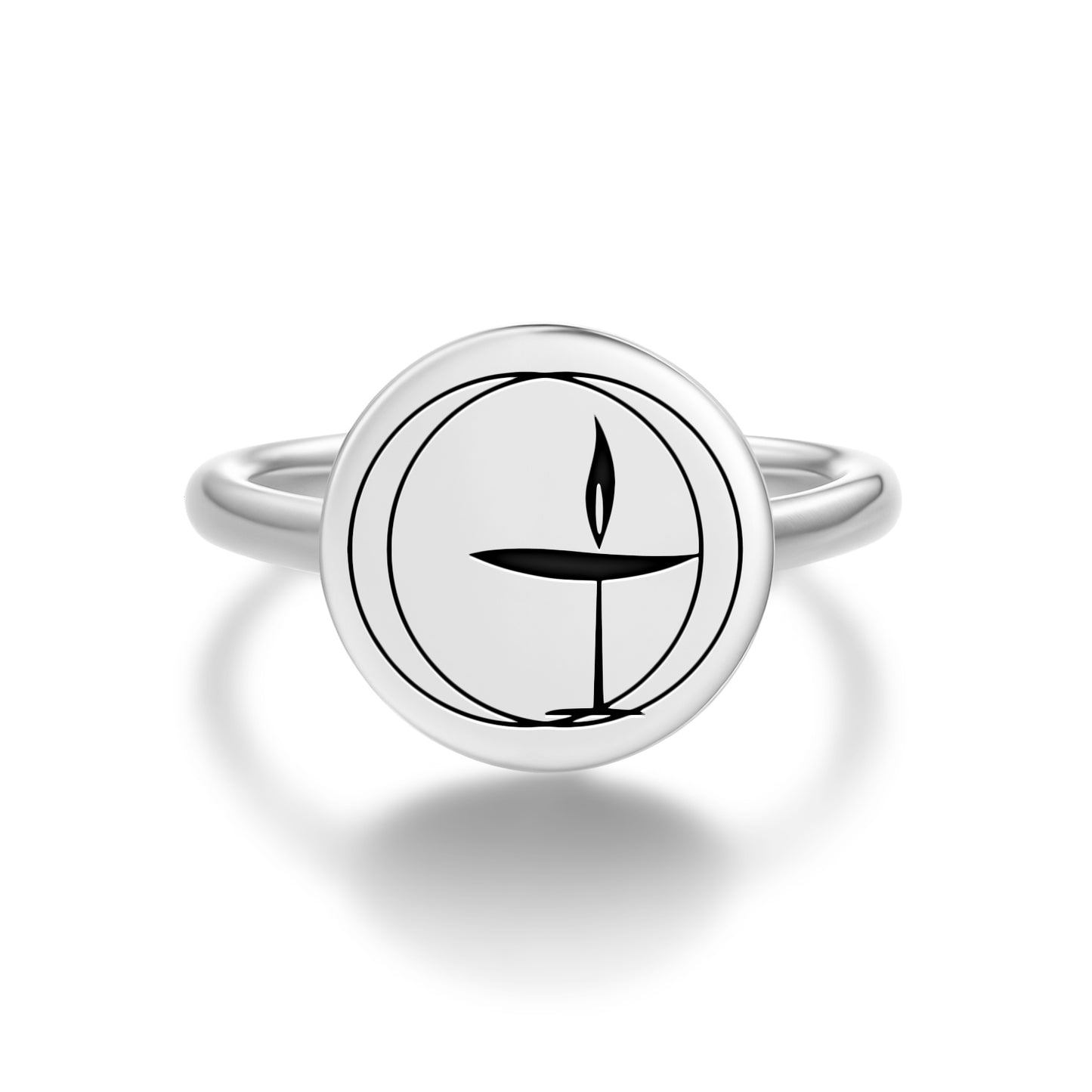 The Flaming Chalice  Adjustable Open Ring