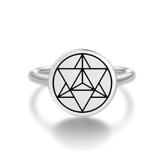 Merkaba  Adjustable Open Ring