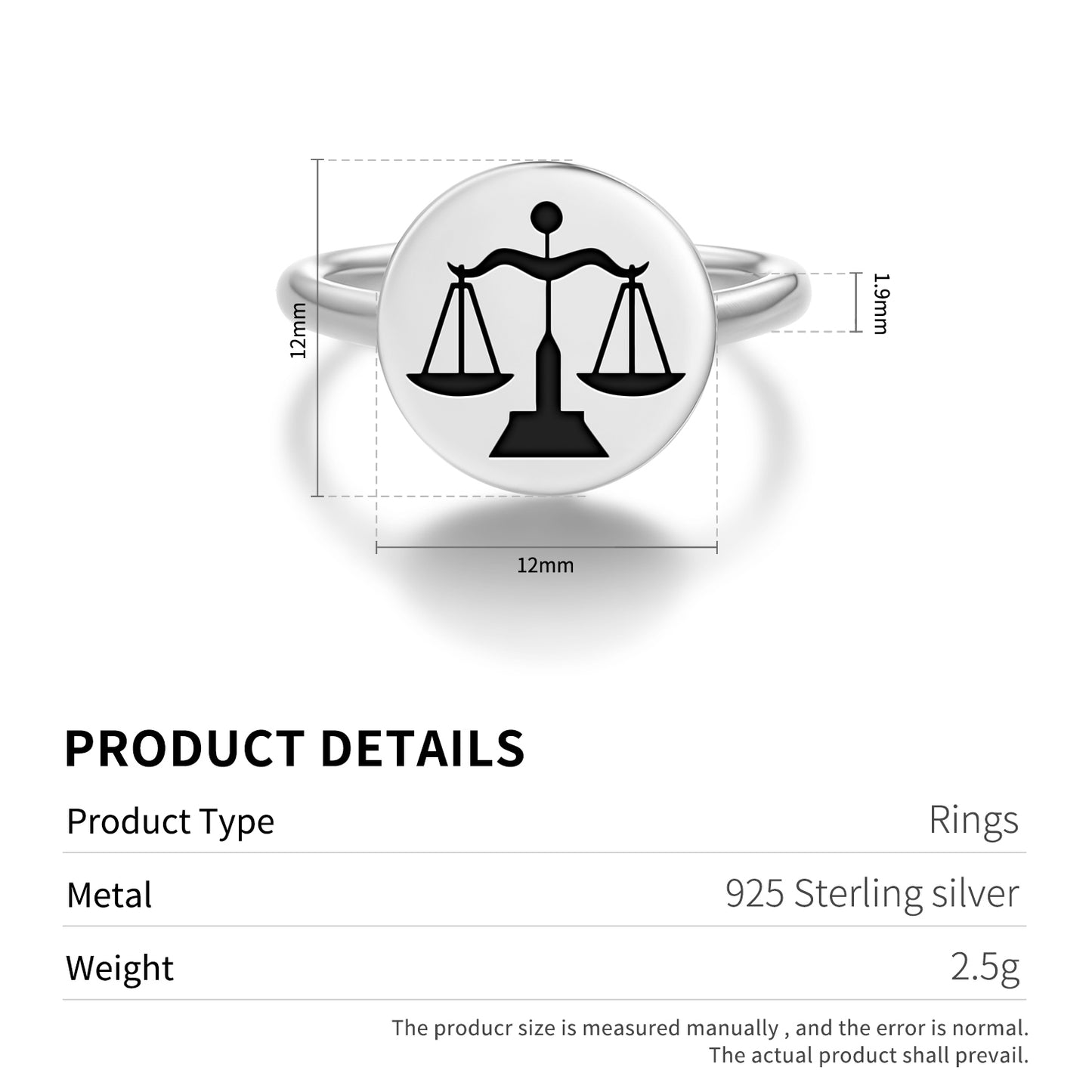 Balance  Adjustable Open Ring