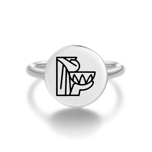 Maya's initiations Mayan Symbols Adjustable Open Ring