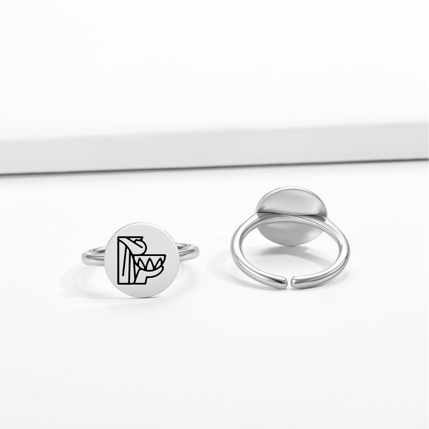 Maya's initiations Mayan Symbols Adjustable Open Ring