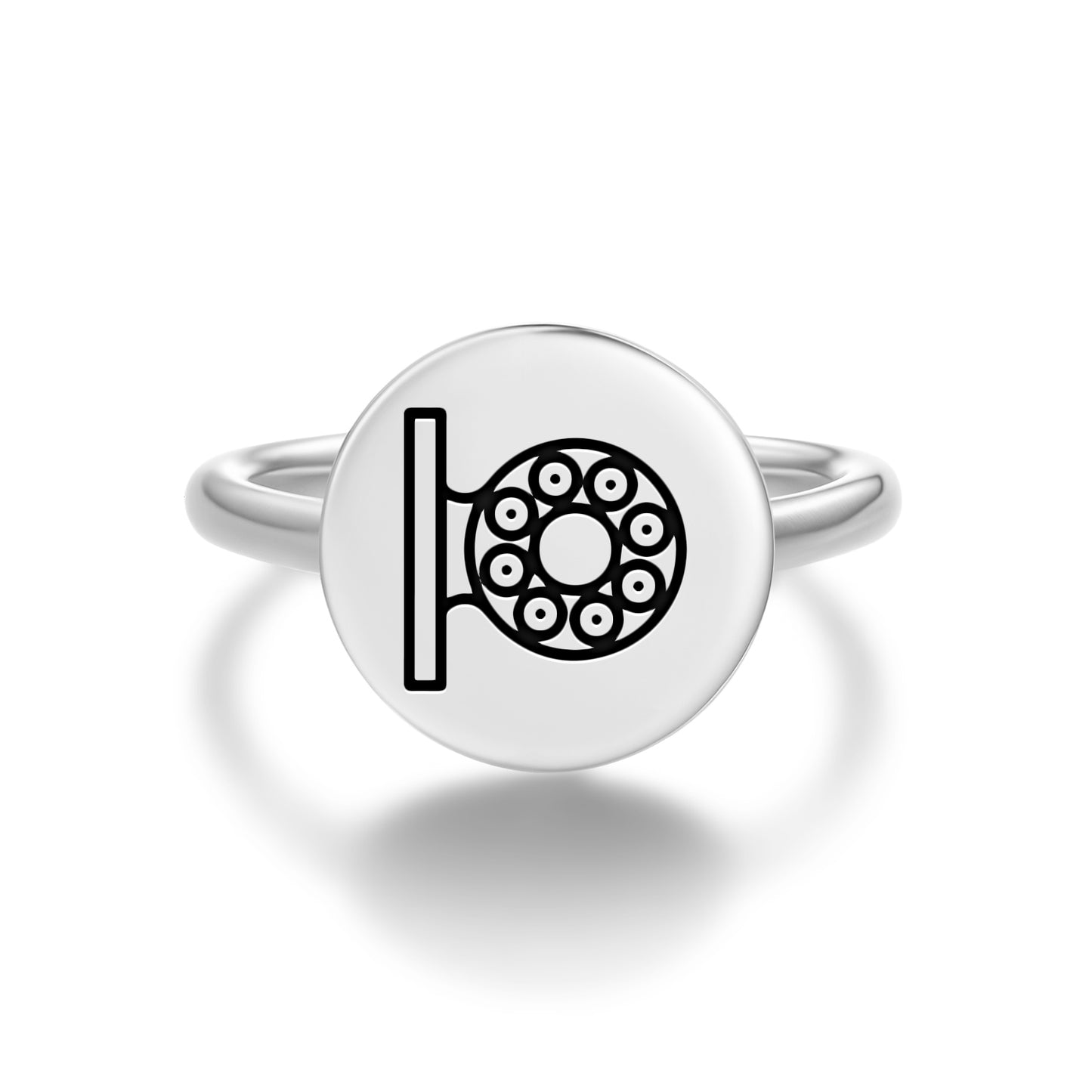 Pok ta pok Ballgame Mayan Symbols Adjustable Open Ring
