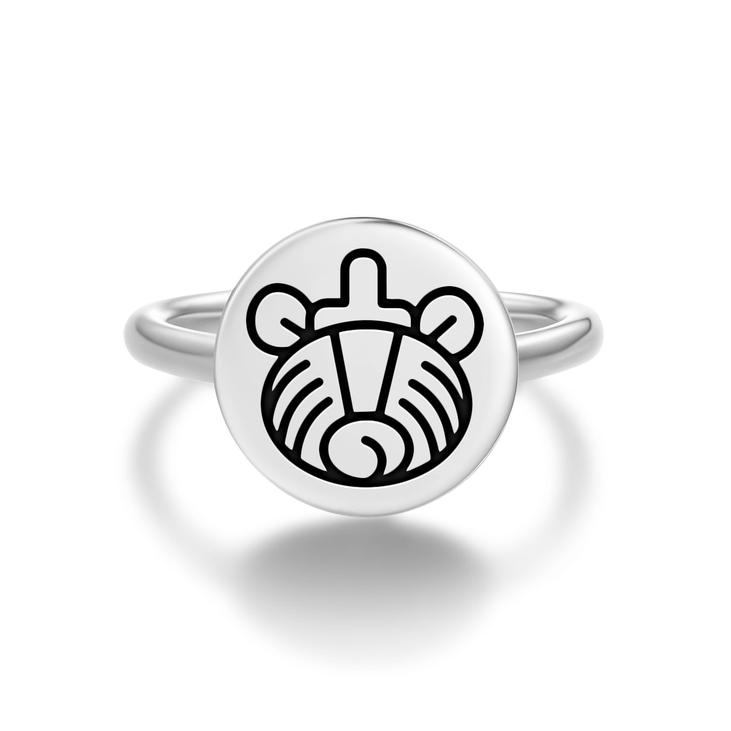 South Bakab – Nohol Mayan Symbols Adjustable Open Ring