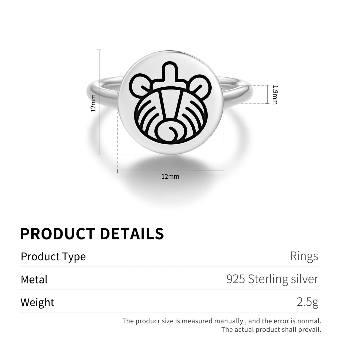 South Bakab – Nohol Mayan Symbols Adjustable Open Ring