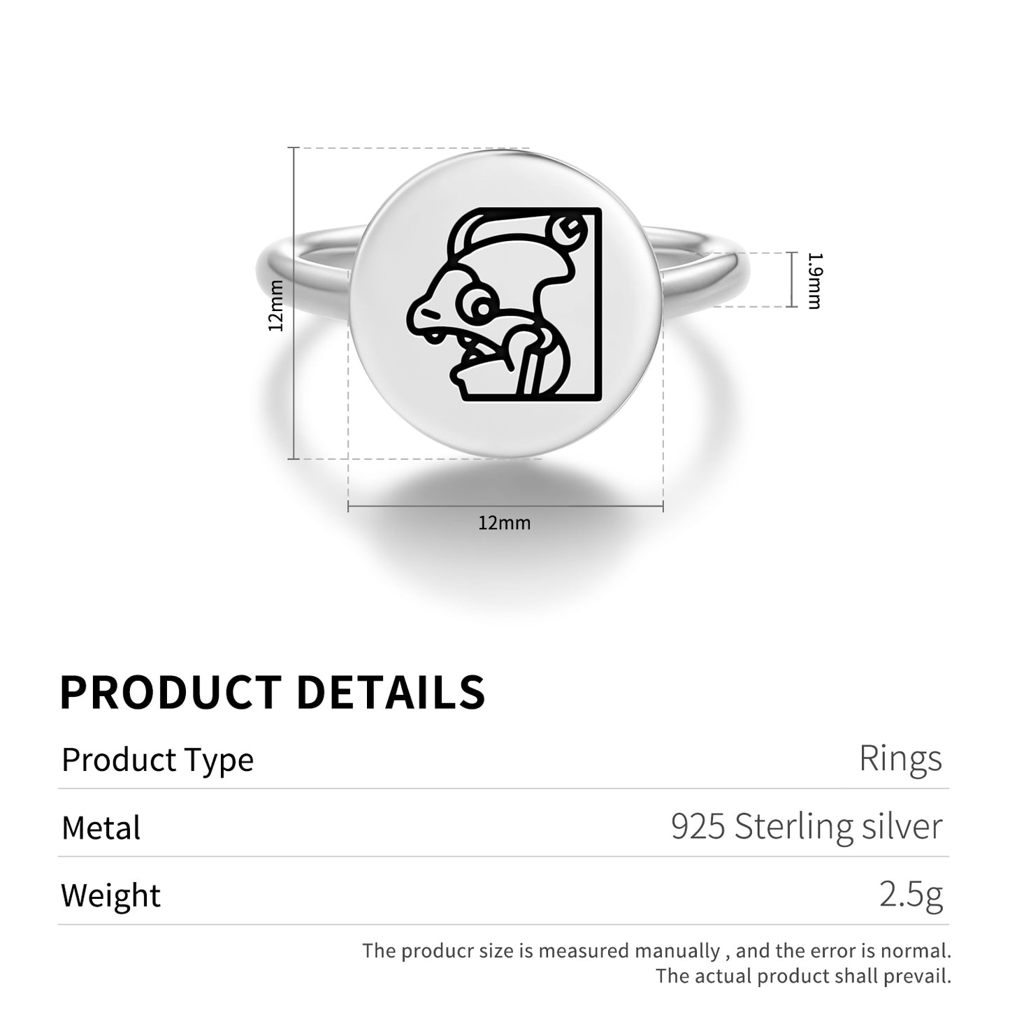 Ah Puch Mayan Symbols Adjustable Open Ring