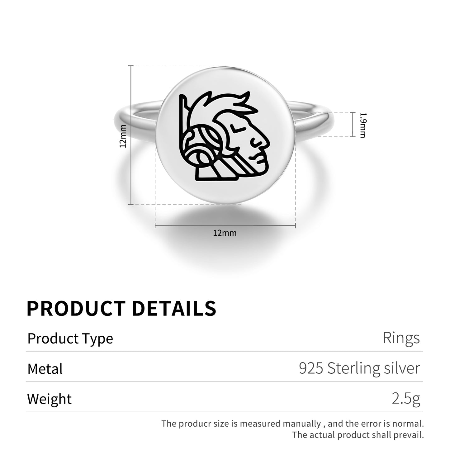 Kukulkán Mayan Symbols Adjustable Open Ring