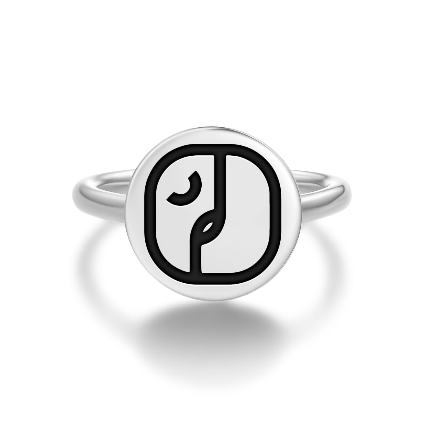 Kimi Mayan Symbols Adjustable Open Ring