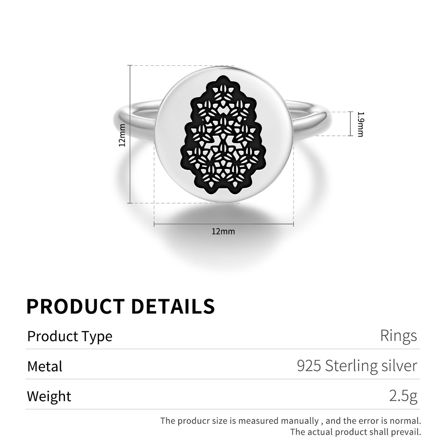 Hyacinth Flowers Symbols Adjustable Open Ring