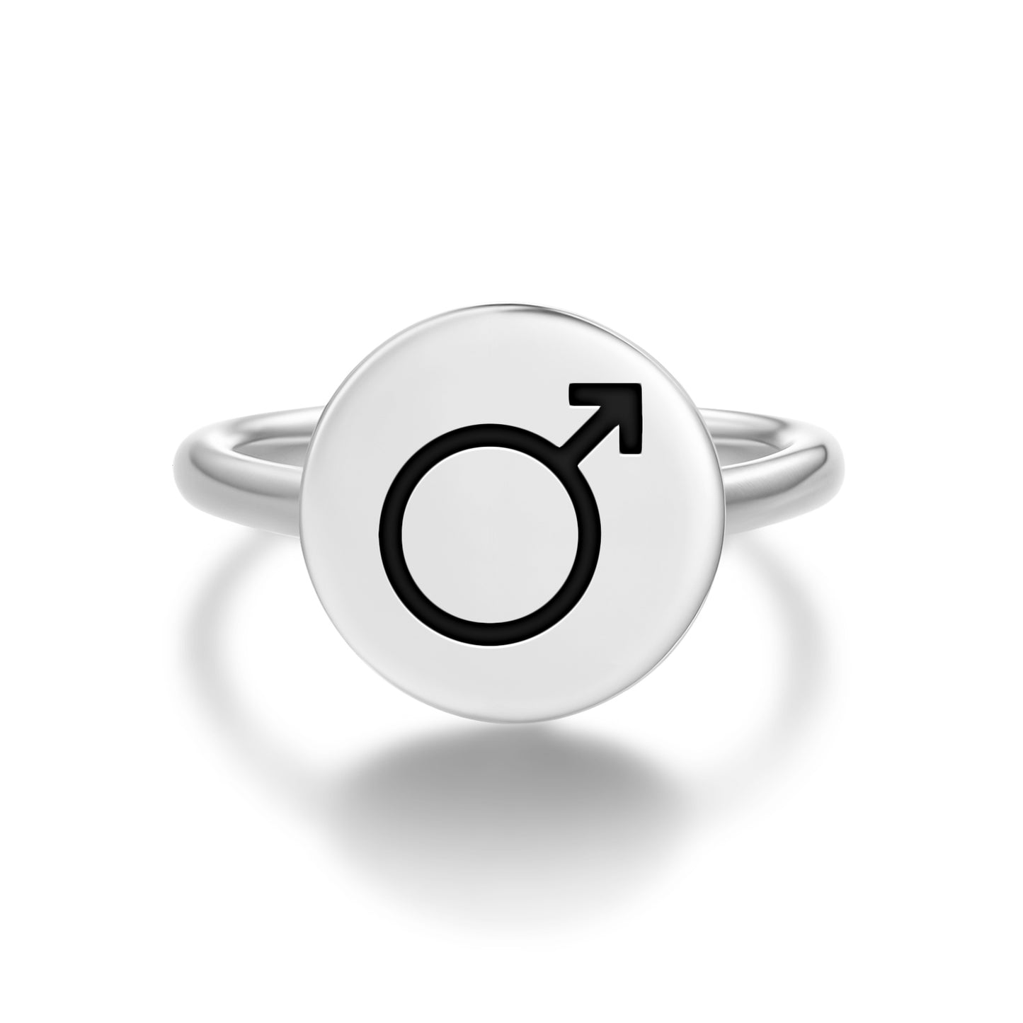 Iron Alchemy Symbols Adjustable Open Ring