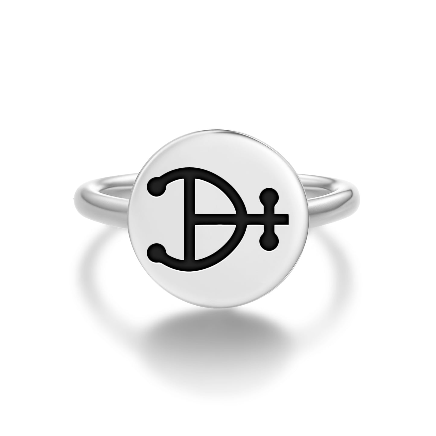 Magnesium Alchemy Symbols Adjustable Open Ring