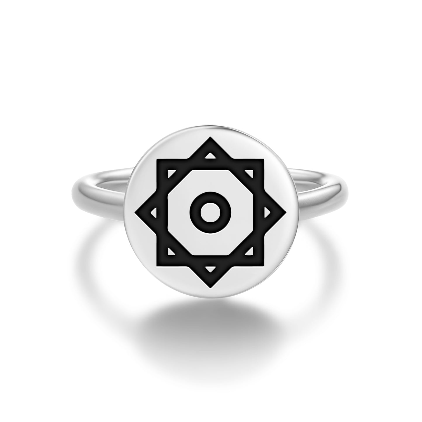 Rub el hizb Islam Symbols Adjustable Open Ring