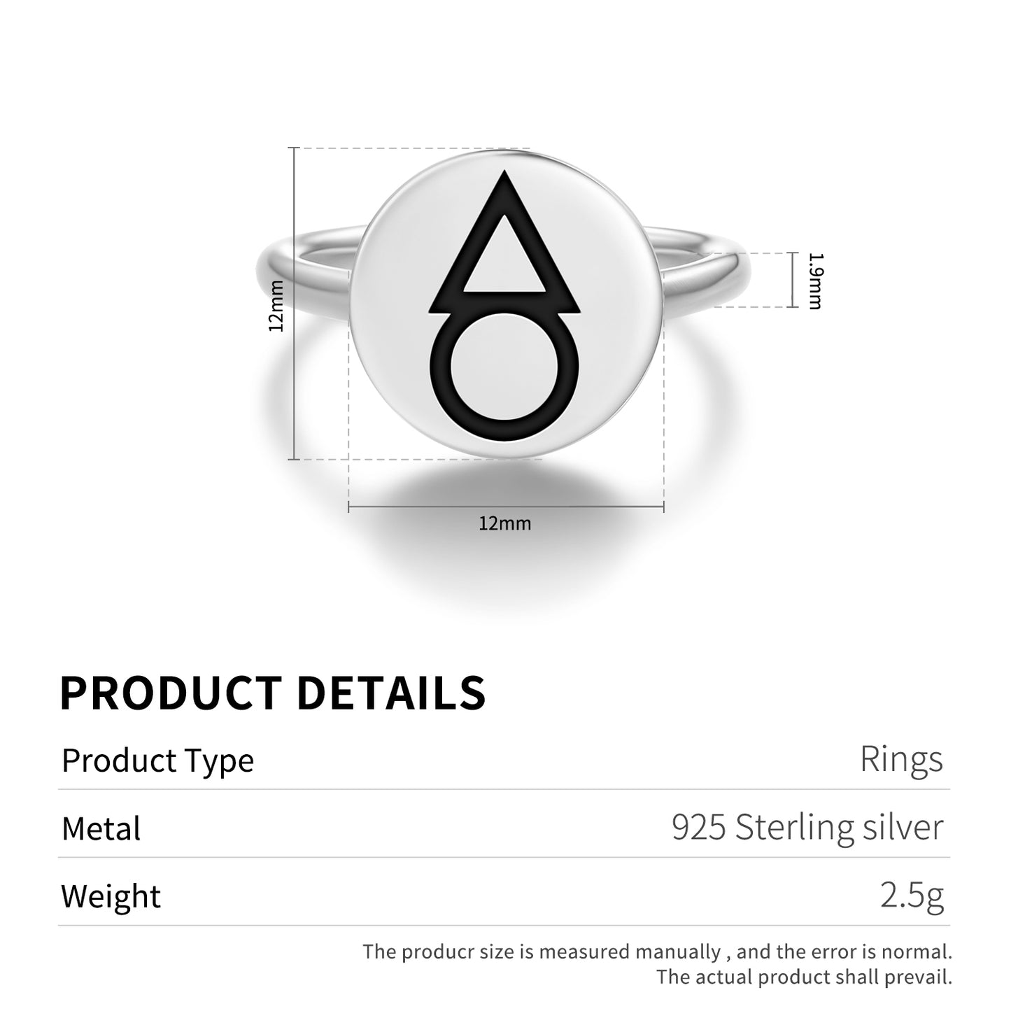 Sepow Adinkra Symbols Adjustable Open Ring