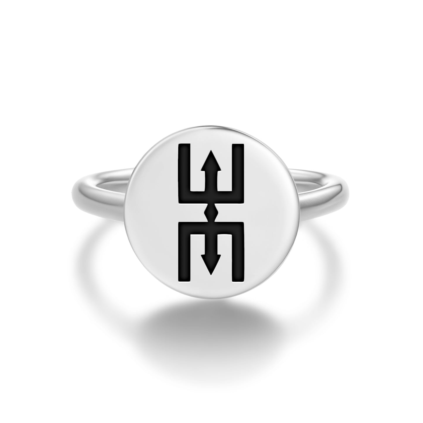 Nteasee Adinkra Symbols Adjustable Open Ring