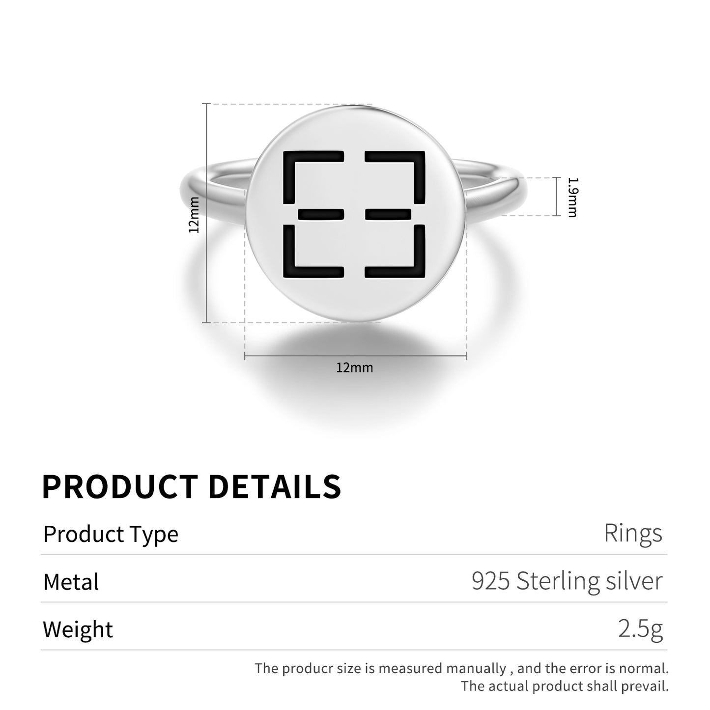 Woforo Dua Pa A Adinkra Symbols Adjustable Open Ring