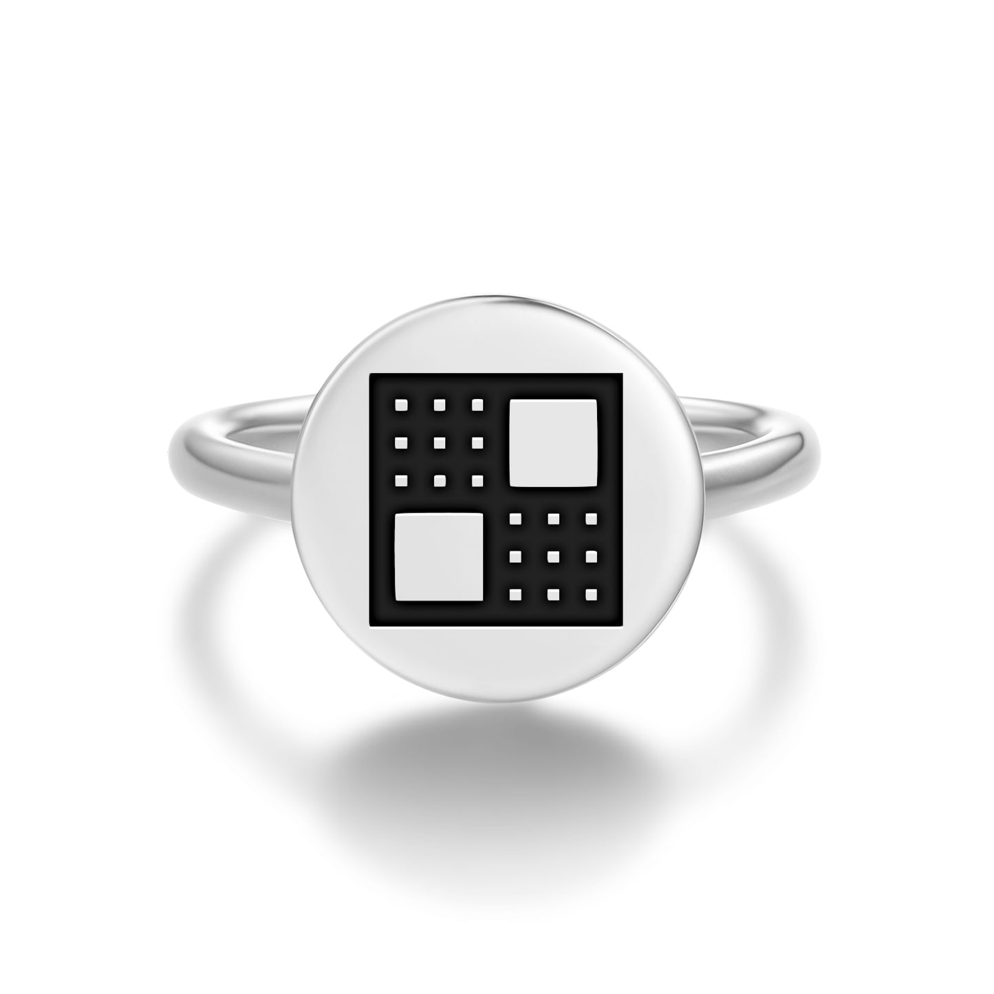 Kuronti ne Akwamu Adinkra Symbols Adjustable Open Ring
