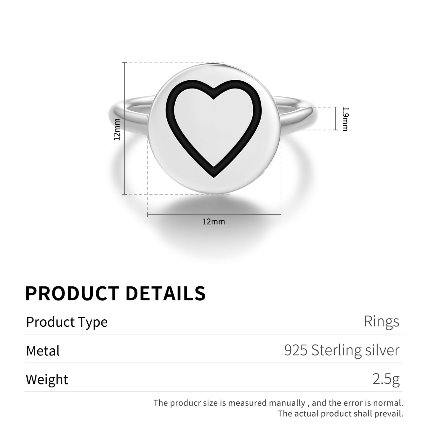 Akoma Adinkra Symbols Adjustable Open Ring