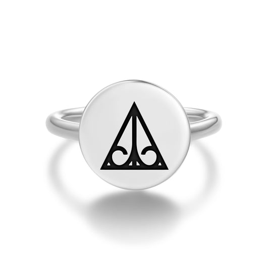 Awurade Baatanfo Adinkra Symbols Adjustable Open Ring