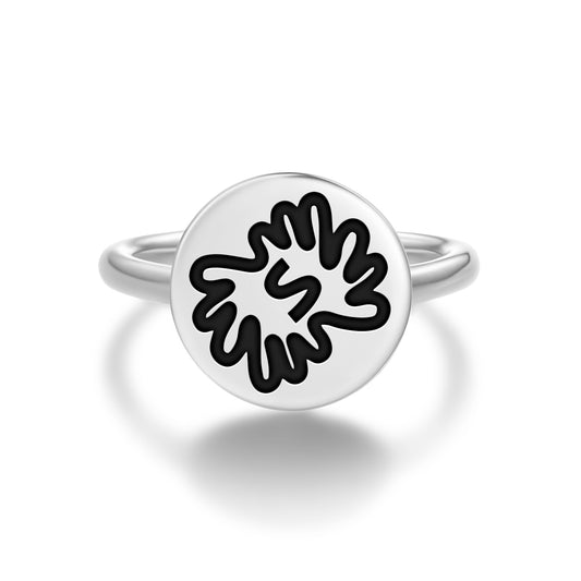 Bi Nka Bi Adinkra Symbols Adjustable Open Ring